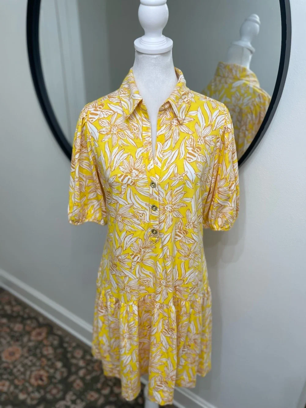 Lilly Pulitzer NWOT BINGLEY DRESS HIDEAWAY HONEYCOMB size Small - Picture 4 of 8